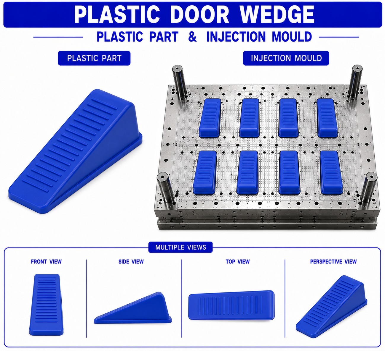 Plastic Door Wedge Mould and Moulding Service